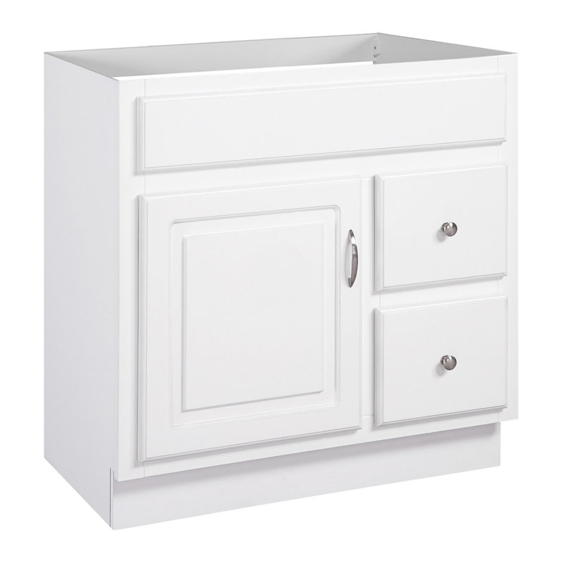 Concord 30 Inch Bathroom Vanity Cabinet Only - Fully Assembled, White