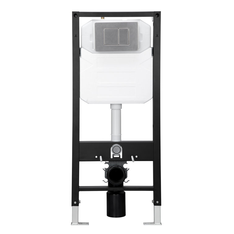 Vermont Concealed In-Wall Toilet Tank Carrier System 0.8/1.6 GPF Dual Flush with Flush Plate