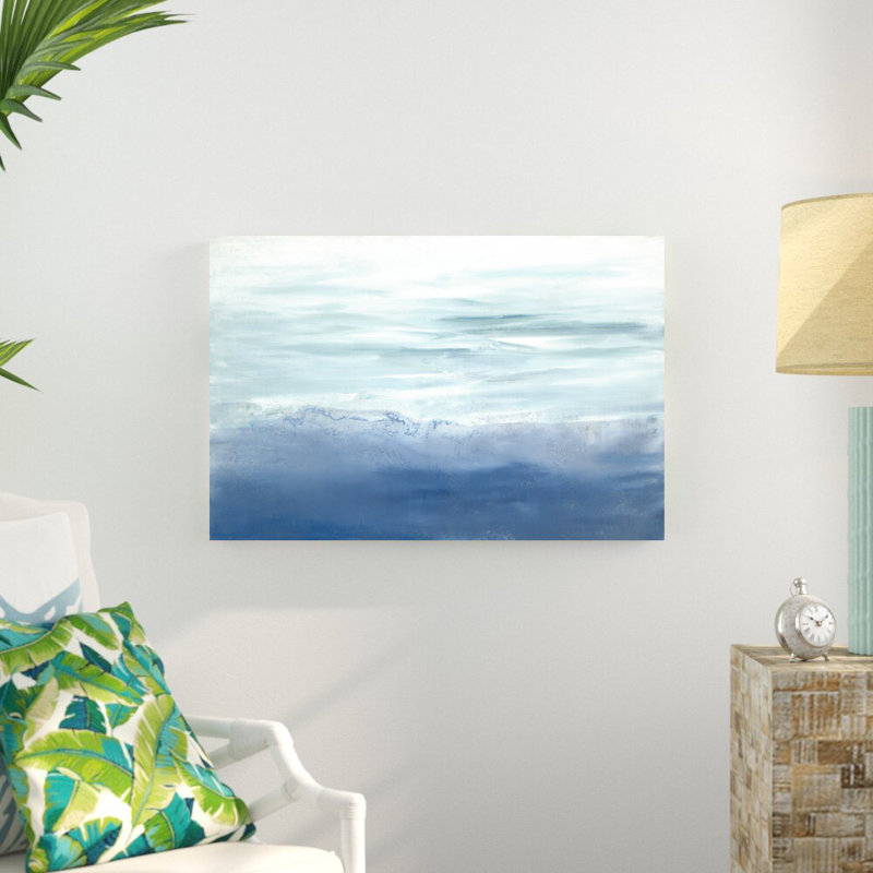«Tide Song» par Teodora Guererra - Peinture, H 24 po x l 36 po, Papier