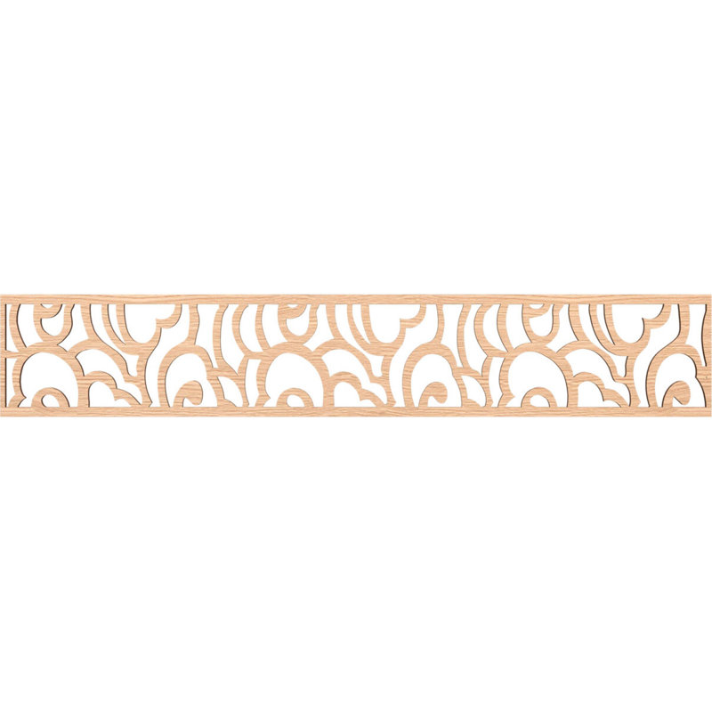 Moulure de panneau Springfield, H 8 po x l 46,625 po x P 0,375 po, Chêne rouge