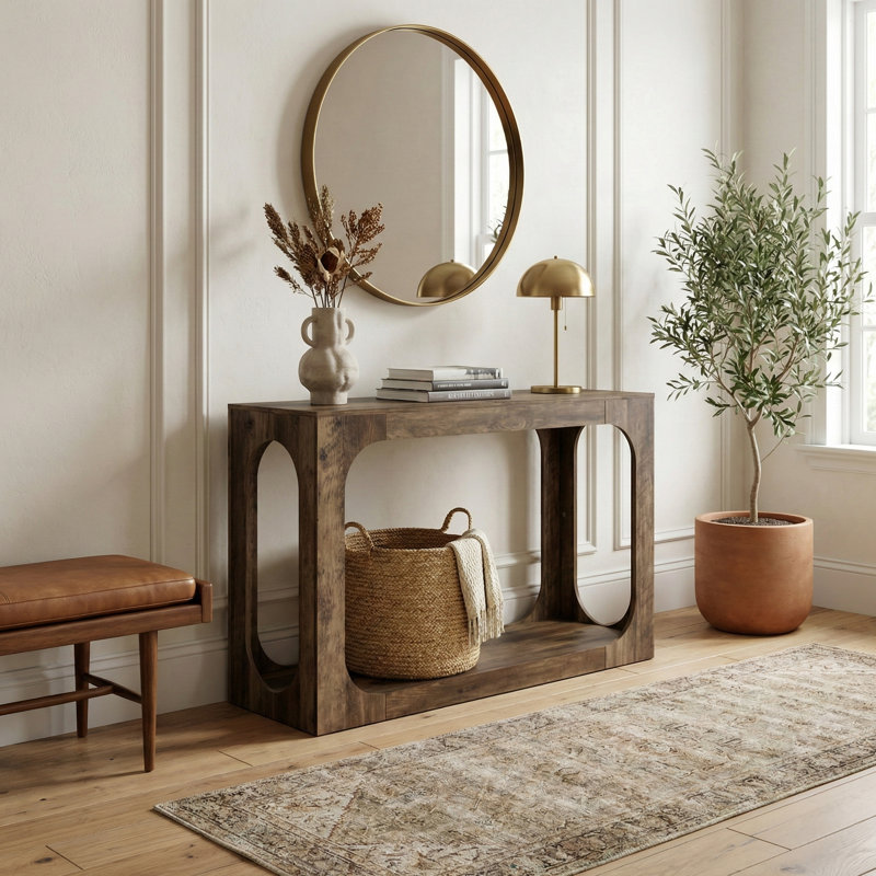 Northfleet 47" Console Table, Knotty Oak