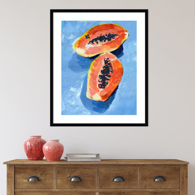 Bold Papaya II by Jennifer Paxton Parker - Picture Frame Painting Print