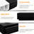 Sleek Tv Console With Hidden Compartments: For 80" Tvs, Black Finish Stylish Media Compartment For Privacy: Fits Up To-1715958111
