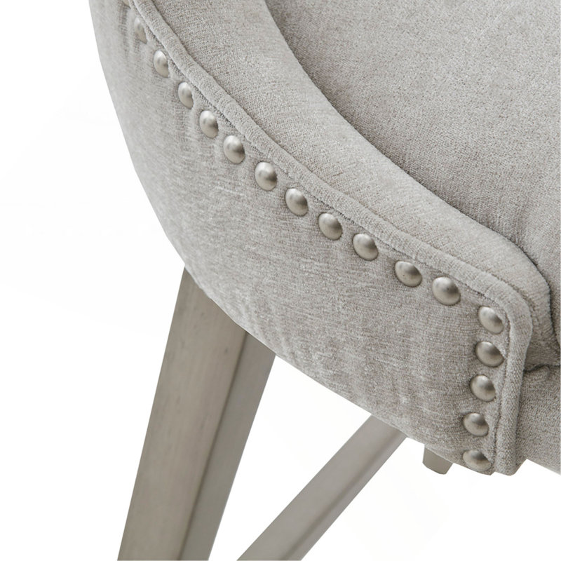 Tabouret de comptoir pivotant, Gris clair