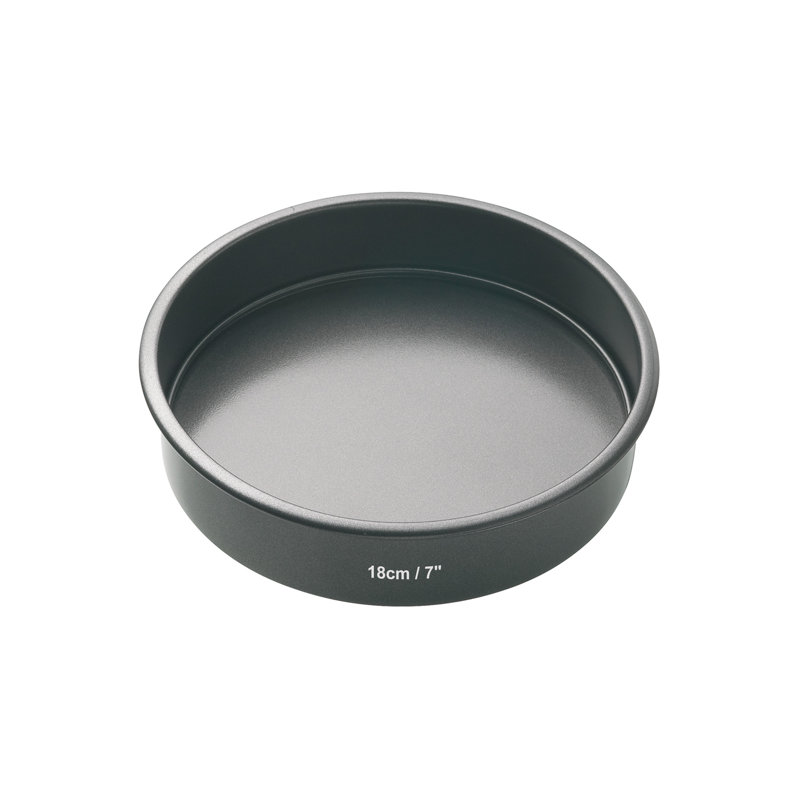 MasterClass Round Non-Stick Steel Cake Tin, 18 cm
