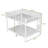 Queen Over Queen Metal Bunk Bed With Ladder And Guardrails