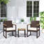 Wicker 2 - Person Garden Lounge Set with Cushions-112894670-112894673