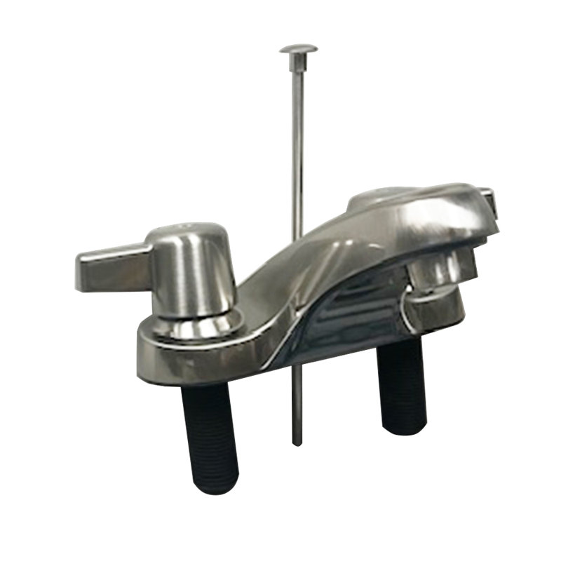 Two Handle Lavatory Faucet In Brushed Nickel Finish