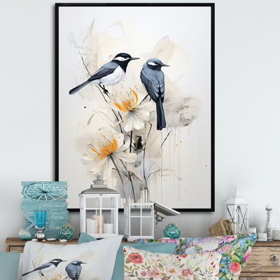 Minimalisme, oiseaux du paradis I - animaux, art mural, salon