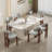 Upholstered Solid Wood Dining Chair with Ergonomic Padded Backrest-1970931577