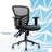 Click365 Flow Mid Back Mesh Office Chair, Extra Padded Seat Cushion, Adjustable Armrest Back Height-91688123
