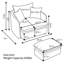 Fauteuil d'appoint pivotant surdimensionné de 46,1 po avec repose-pieds-224947943