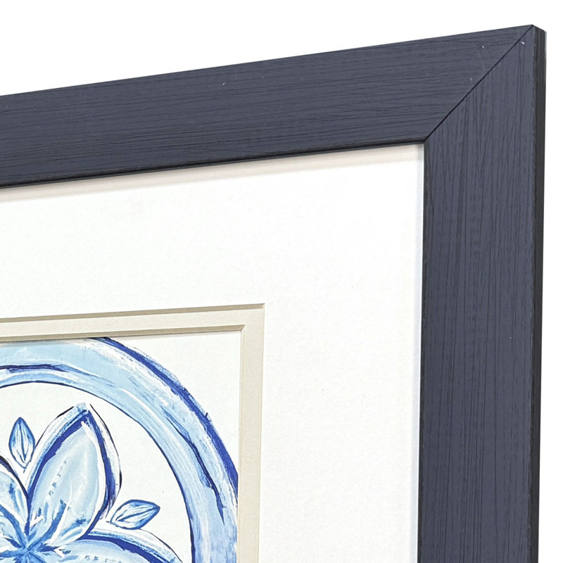 «Blue Textiles II», art encadré