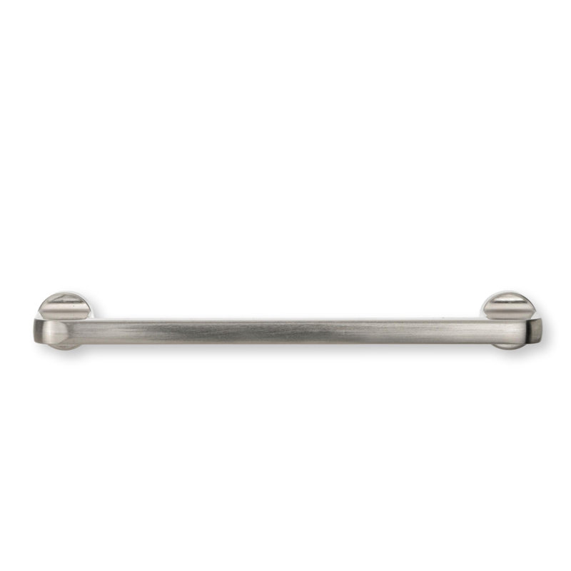 Modern Drawer Pull "Eliis" Cabinet Hardware in Satin Nickel, 4.37"