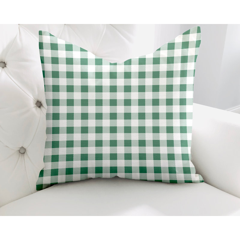  Housse et insert de coussin en coton Margot, L 15 po x H 15 po, Émeraude
