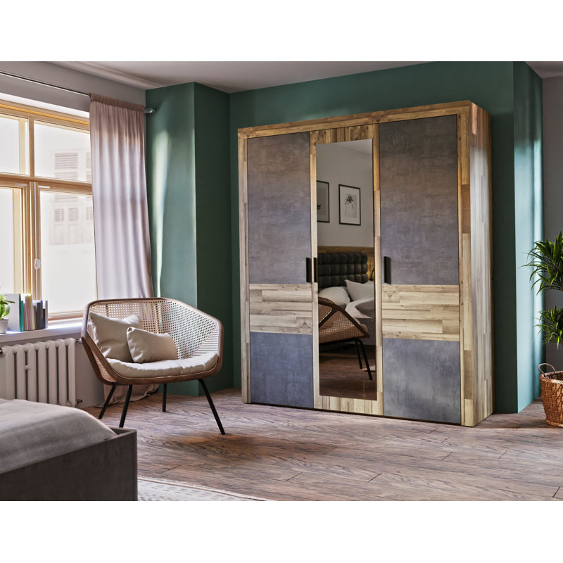 Huguley 3 Door Wardrobe