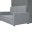 Full Size Gray Bed, Bed Combination, Space For Small Spaces, And Plywood
