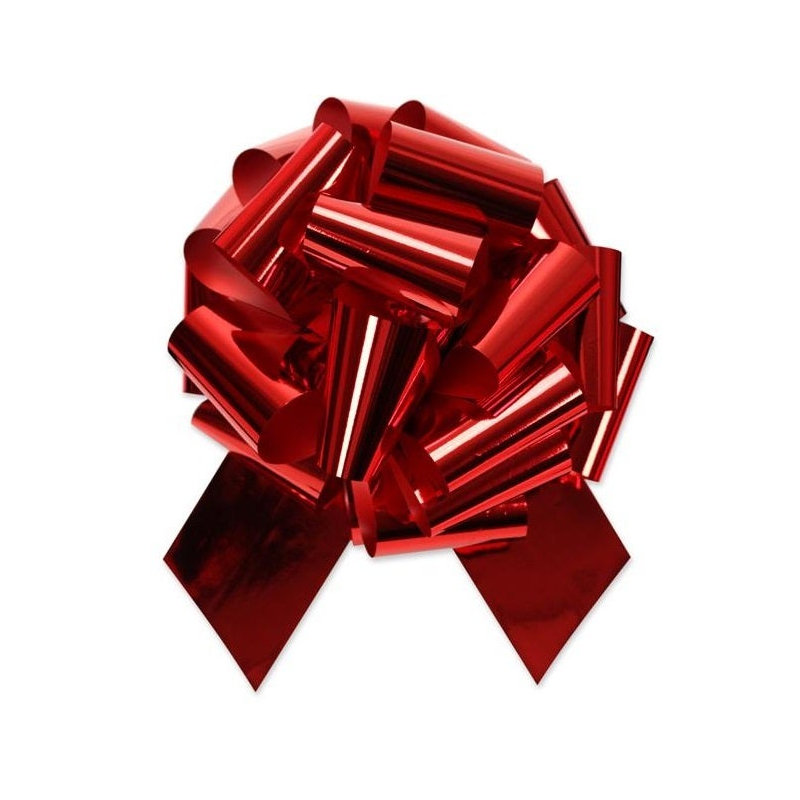 50 pièces - Ruban vert émeraude 5 po, Rouge