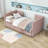 Ayushi Twin Size Upholstered Daybed with Twin Size Trundle-1139403366