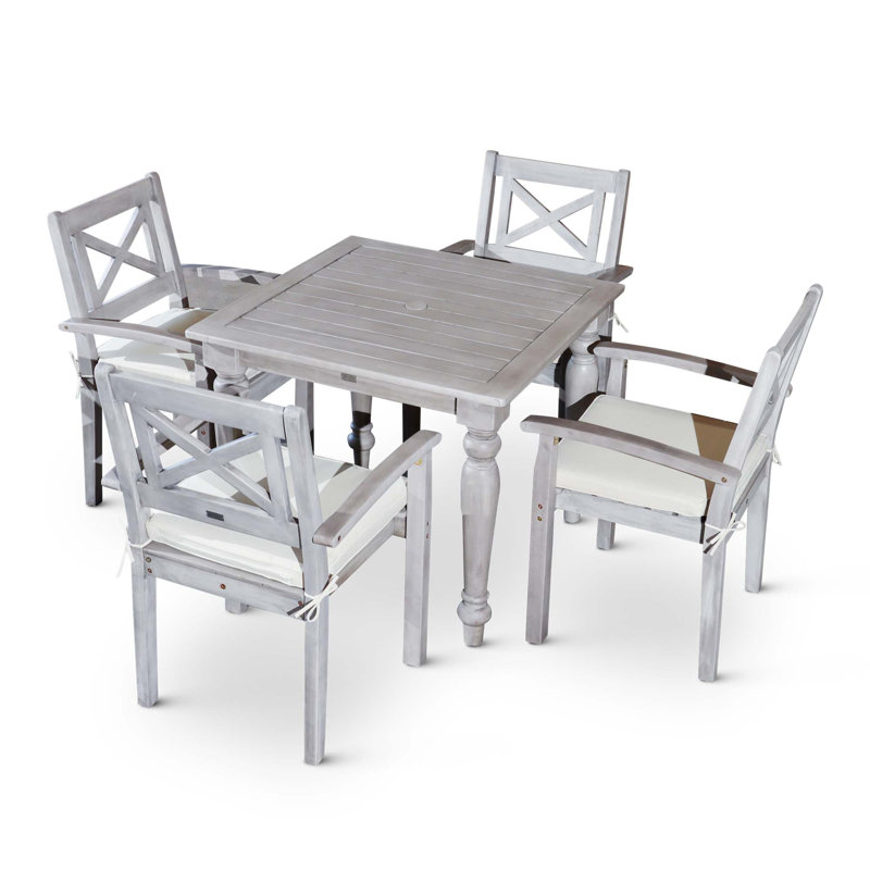 Ensemble repas carré 5 pièces