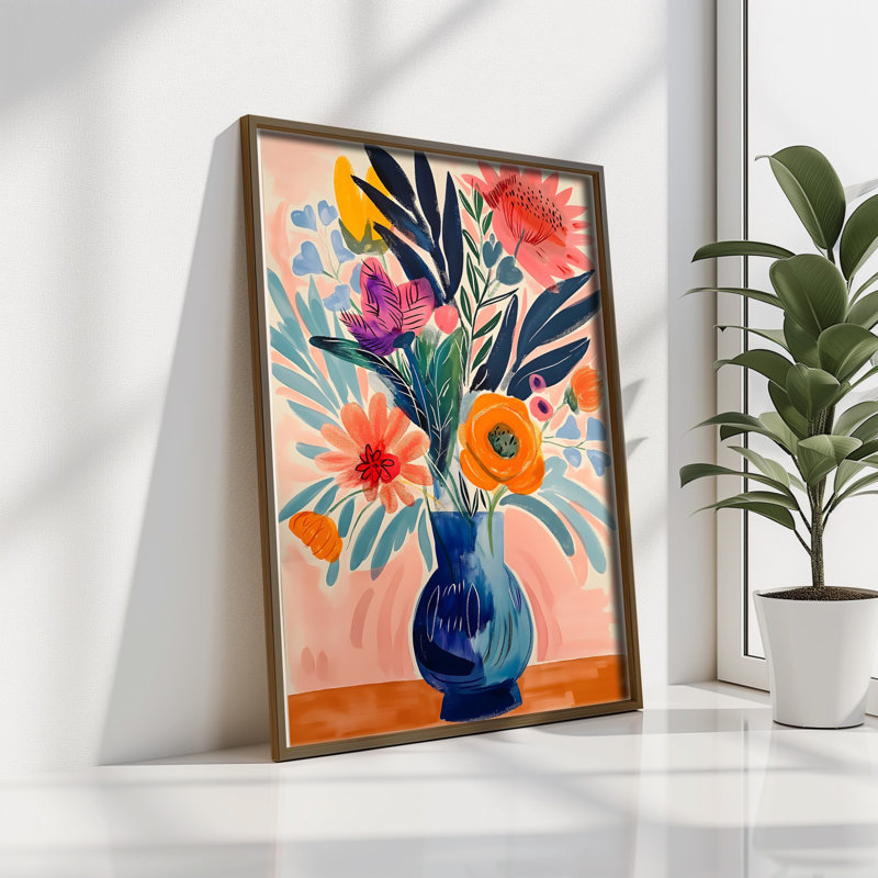 Élégante peinture décorative en panneau de fibres à densité moyenne, 13,8 x 18,5 x 0,1 pouces | 100% panneau de fibres à densité moyenne avec épaisseur de 3 mm, cadre 100% bois de pin | Œuvre d'art imprimée aux UV pour une décoration élégante, parfaite pour le salon ou le bureau