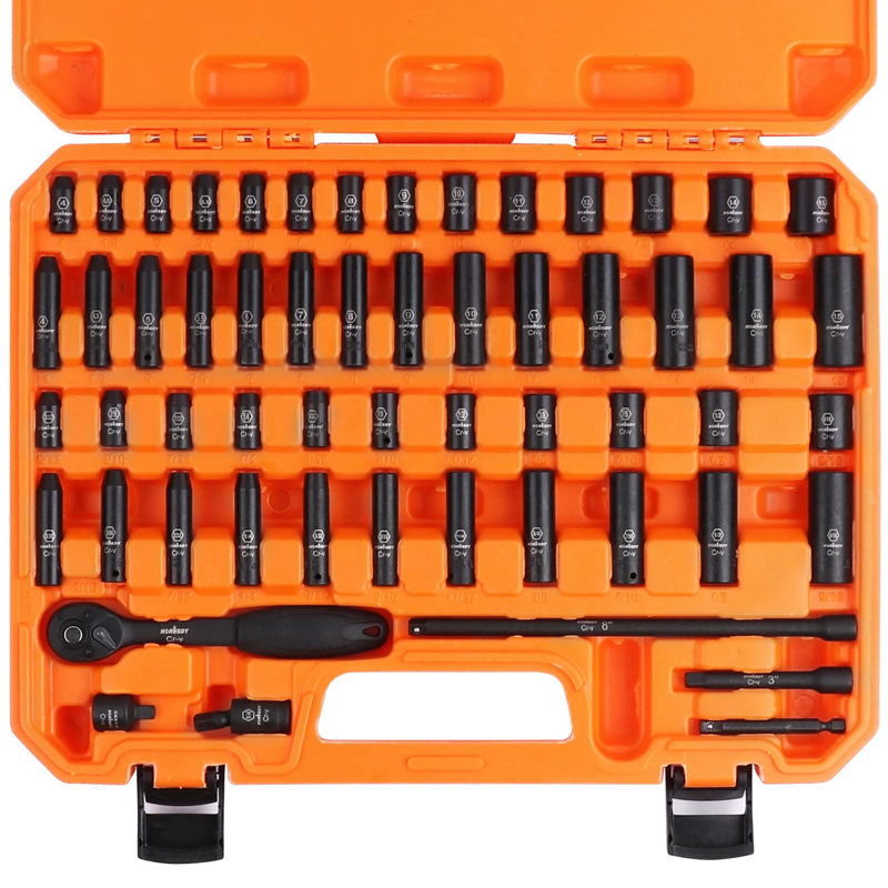 1/4" 56-Piece Drive Impact Socket Set