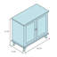 Armoire de rangement classique 1 pièce Colusa-16865143