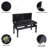 Adjustable Piano Bench with Flip-Top Storage, Cushioned PU Leather Seat