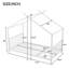 Lit plateforme simple en métal, blanc