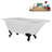 62" Streamline Clawfoot Tub,Tray,Drain, Clawfeet-101628982-102218230