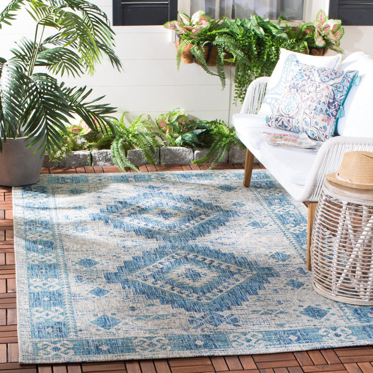 Amarien Performance Oriental Indoor/Outdoor Area Rug