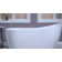 54" x 28" Freestanding Soaking Acrylic Single Slipper Bathtub with Reversible Drain