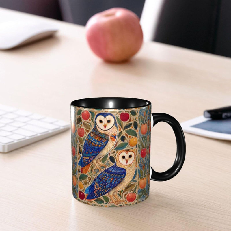 Owl Coffee Mug Novelty Tea Cup Ceramic Mugs 11 oz Cute Coffee Cups
