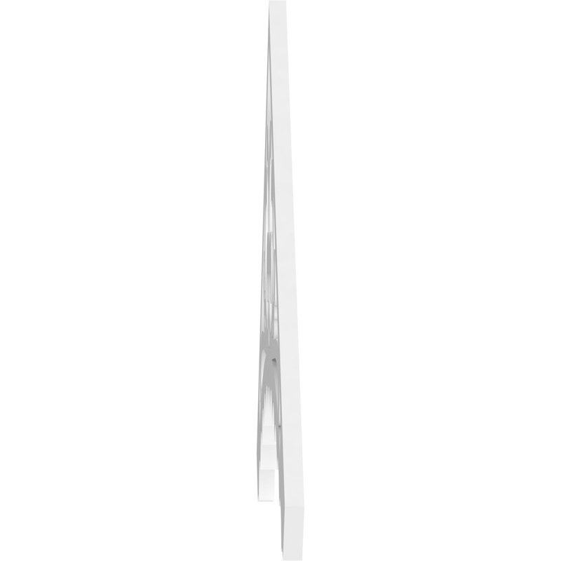 Pignon en PVC de qualité architecturale Genova, H 30 po x l 60 po x P 1 po, 11 / 12
