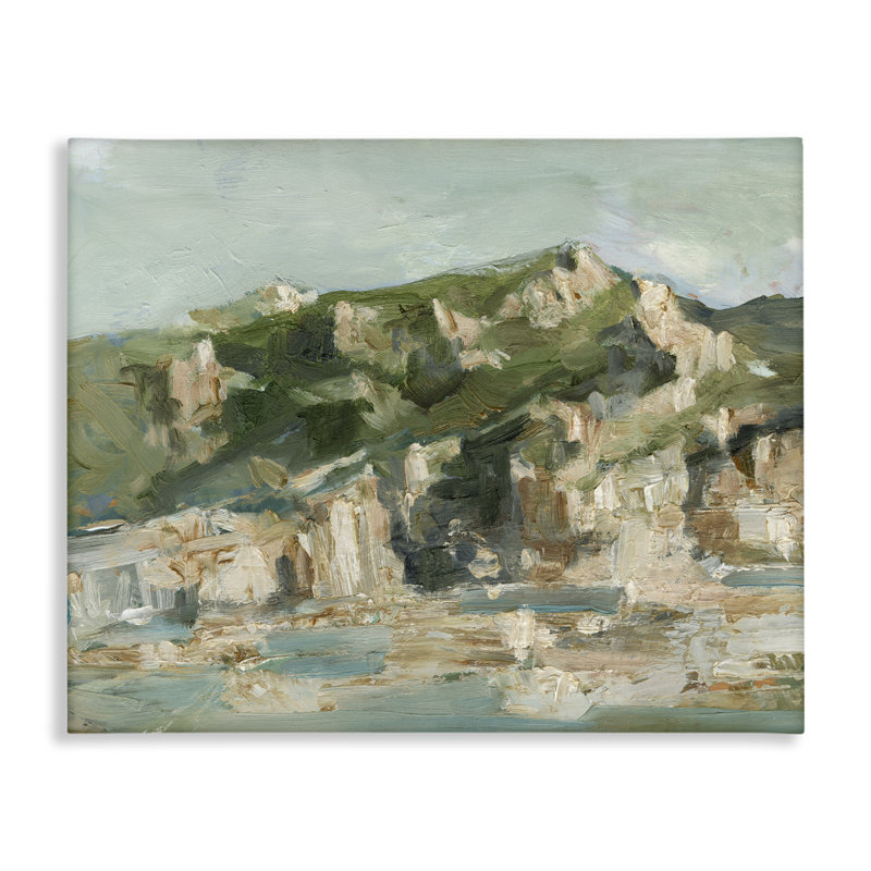 Art mural sur toile, "Rough Rocky Cliff", par Ethan Harper, H 30 po x l 40 po