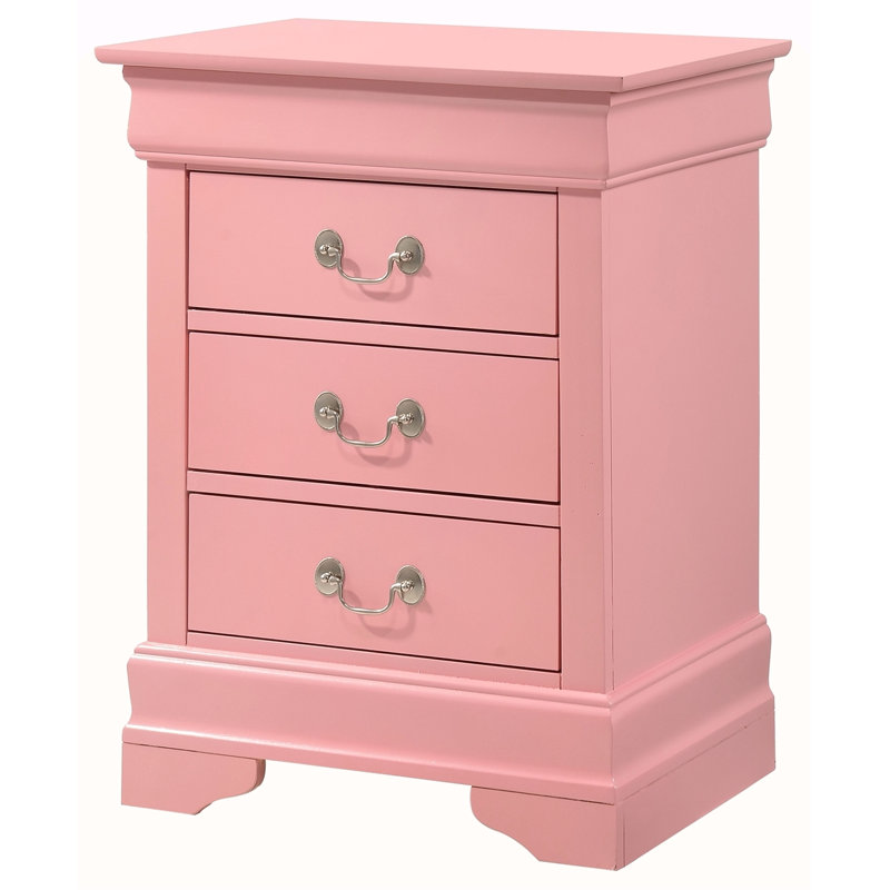 Table de chevet de charme, Rose