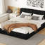 Grand lit plateforme tapissier-283000676