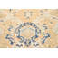 Tapis turc Oushak à motif végétal noué à la main 5 x 6