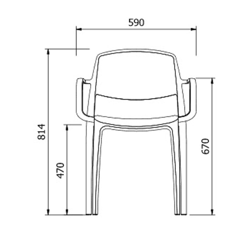 Chaise de salle à manger Smart, Blanc