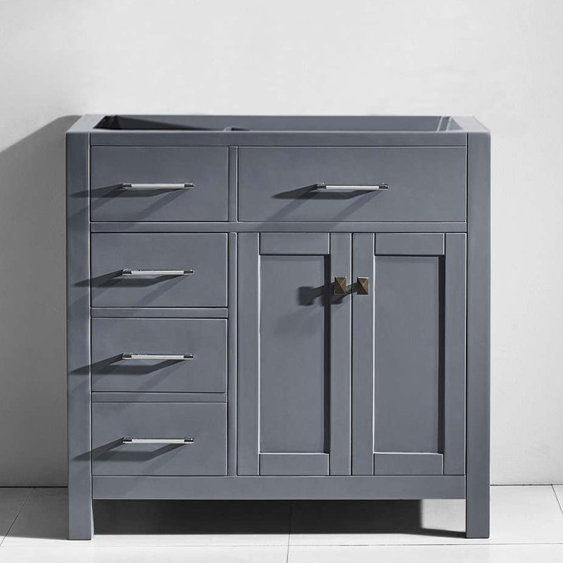 Base de meuble-lavabo en poudre 36 po Slagelse, gris
