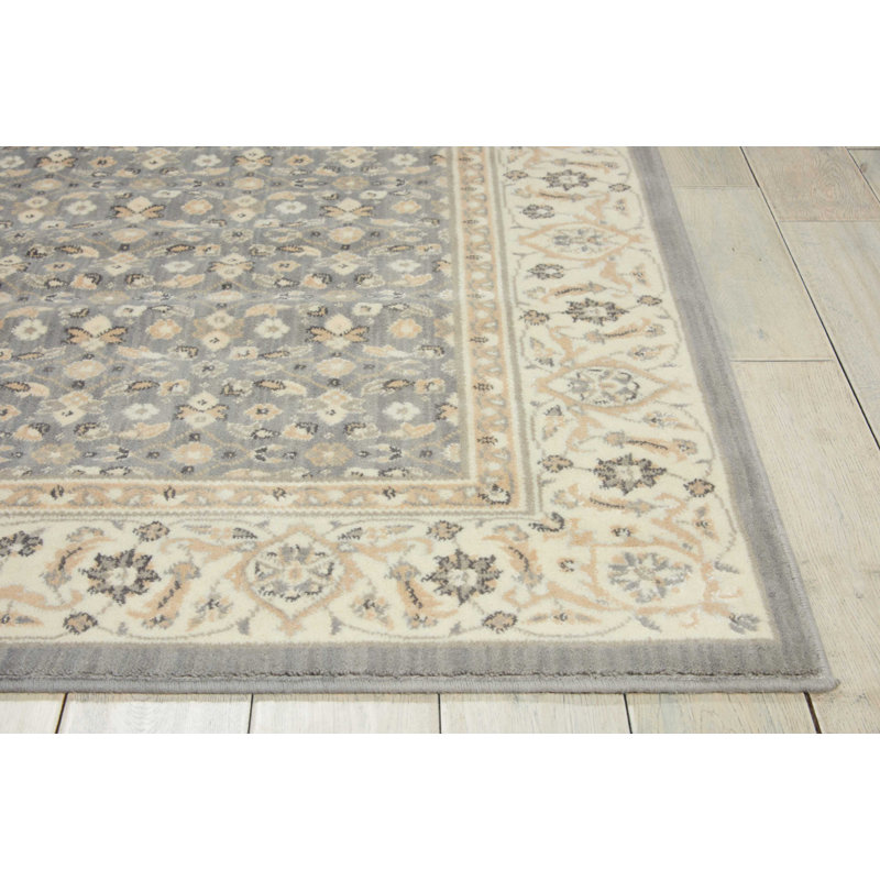 Tapis oriental gris Carmorn, Tapis de couloir 2 pi 3 po x 8 pi