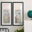 Cadre photo, ensemble de peintures sur papier