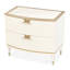 La Terrazza Nightstand, Large - Creamy Pearl