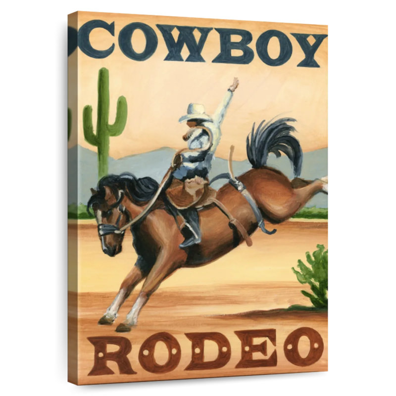 Lelar Cowboy Rodeo, 24" H x 16" W