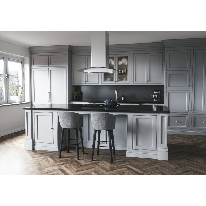 Zephyr Milano 36 in. 700 CFM Island Mount Range Hood with LED Light, Clear