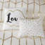 Ensemble de housse de couette géométrique dorée double / grand avec touche microfibre