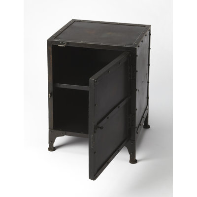  Table de bout industrielle Owen, noire