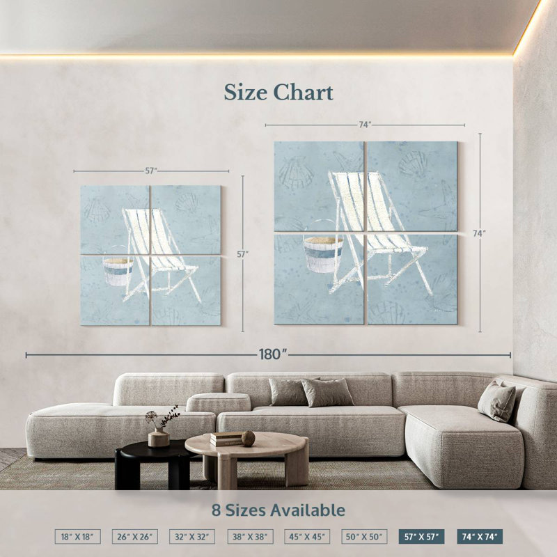 Aletra Serene Seaside I, H 57 po x l 57 po