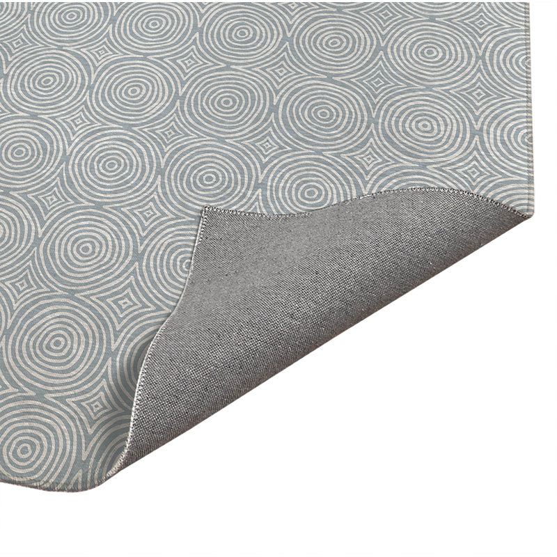 Rolling Circles Non-Slip Outdoor Rug, Rectangle 8' x 10'