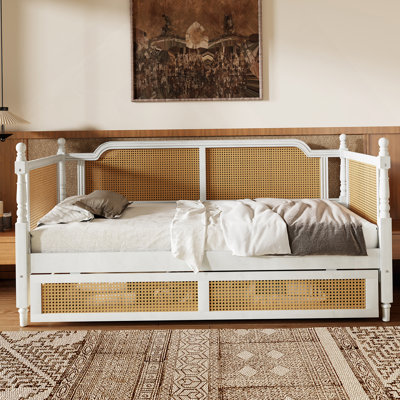 Rattan Daybed with 2 Drawers by Bay Isle Home